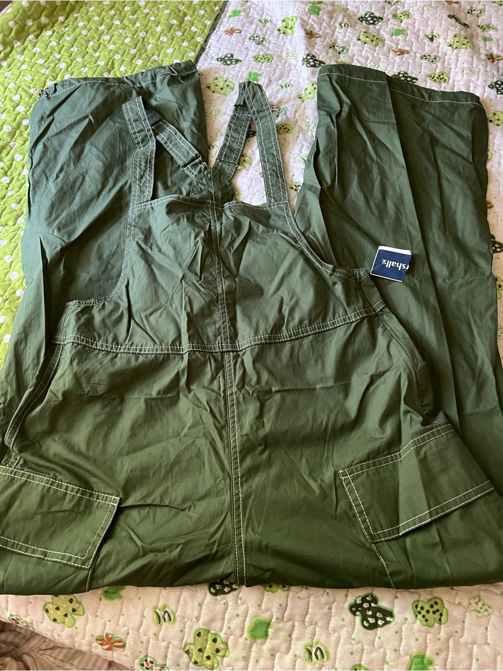 Almost Famous Olive Green Cargo Utility Jumpsuit - Picture 2 of 5